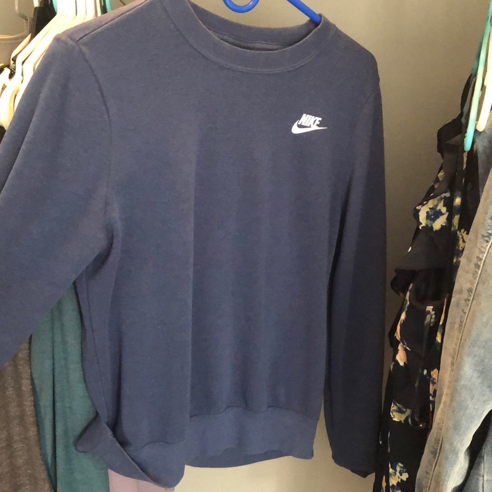 Nike. Blue. Sweatshirt barely worn